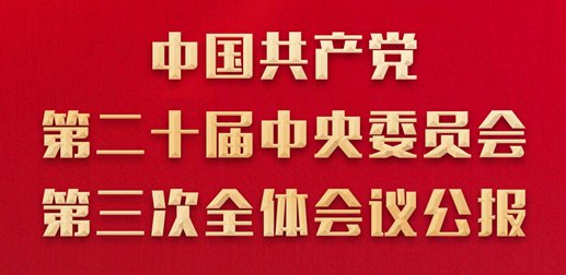中國共產(chǎn)黨第二十屆中央委員會(huì)第三次全體會(huì)議公報(bào)